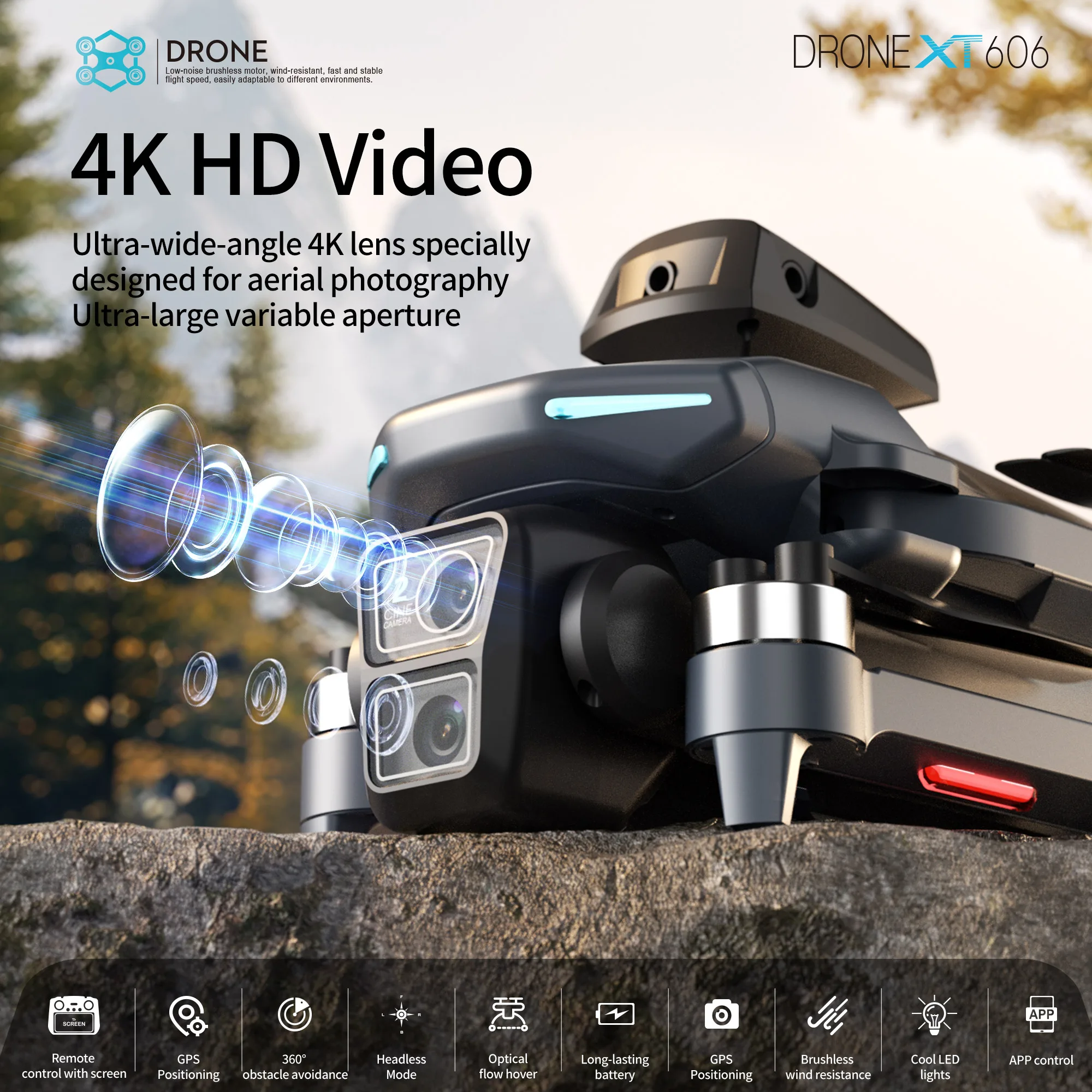 Dron GPS Original XT606 MAX 4k - Drone Kit Professional reseña y precio