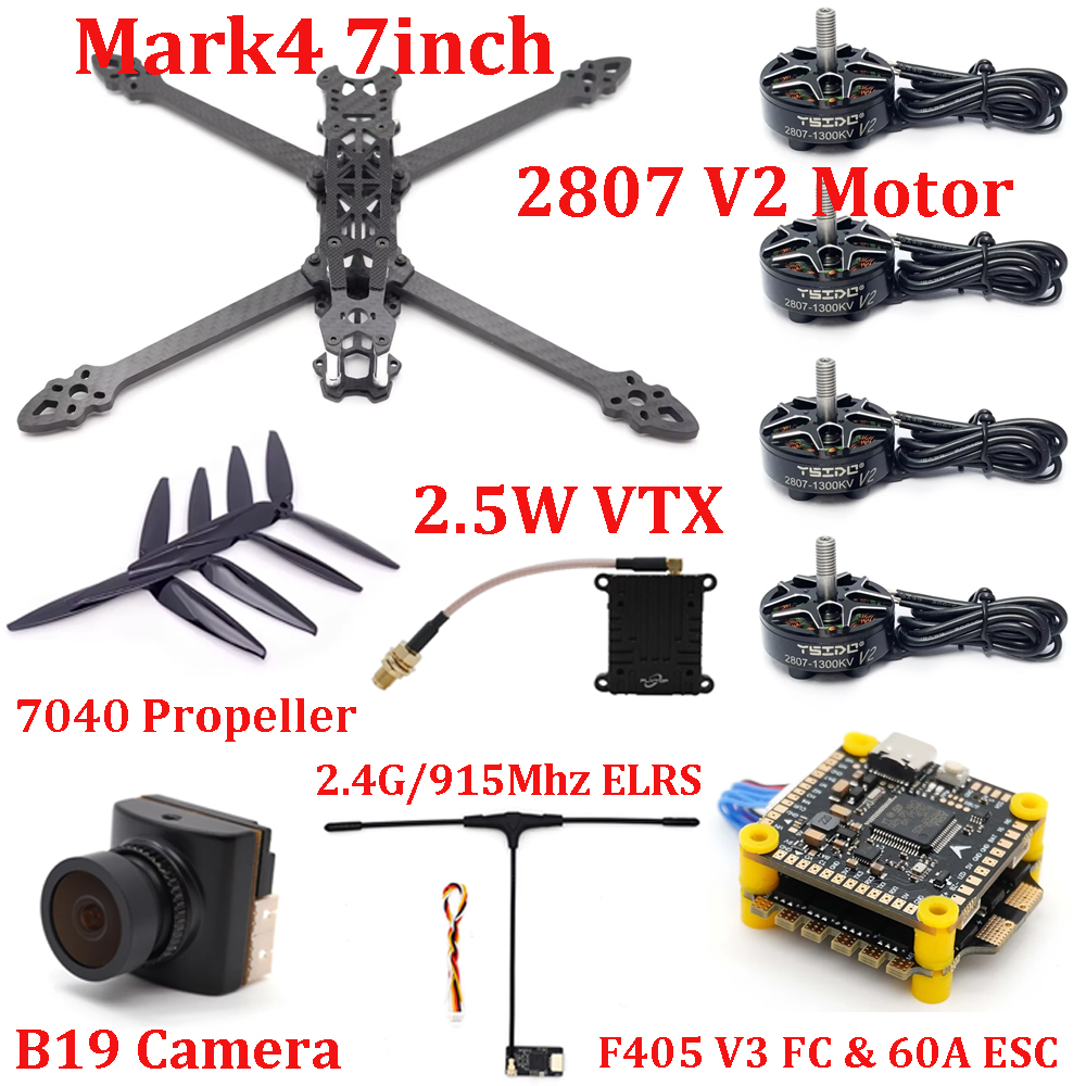 Kit de Marco Mark4 de 7 Pulgad - Drone Kit Build Yourself reseña y precio